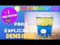 6 experimentos densidad para niños+ Un caso de detectives🕵️‍♀️. Ciencia para niños.