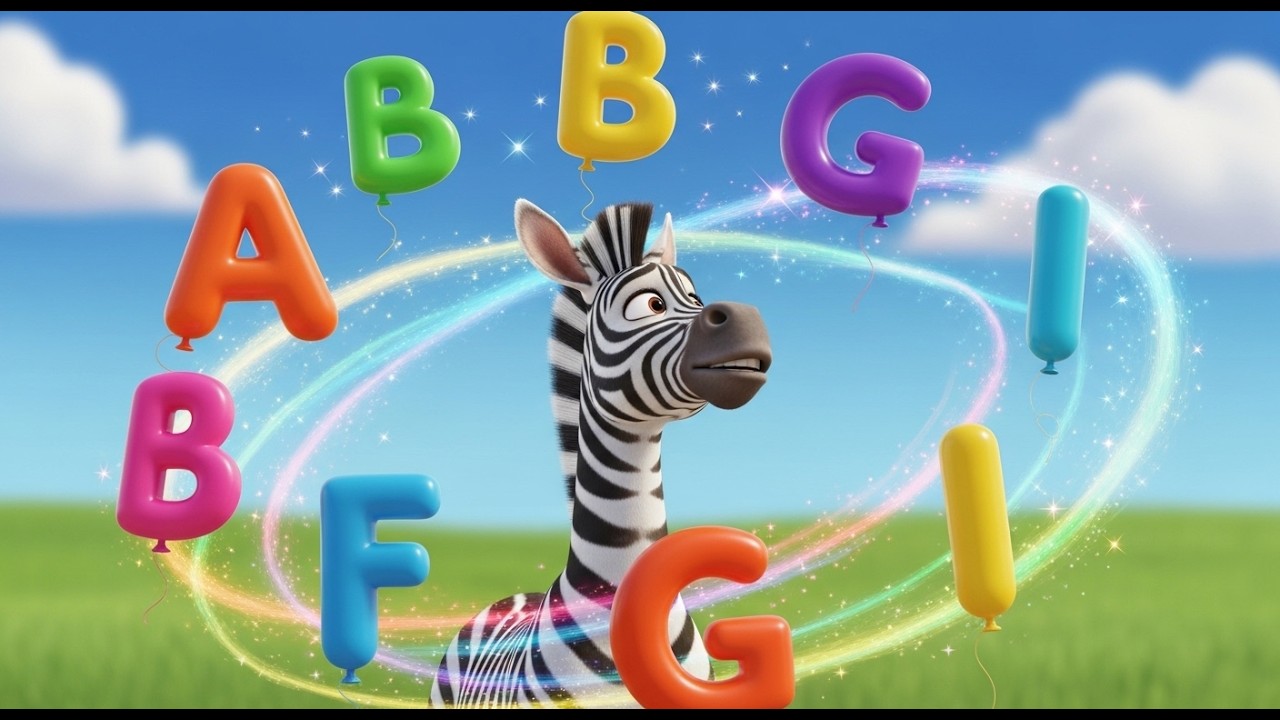 Zany Zebra's Alphabet Zoom | Fast-Paced ABC Song for Toddlers