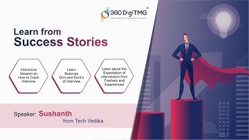 Exclusive Interview with Sushanth - Jr Data Scientist Placed at Tech Vedika | 360DigiTMG