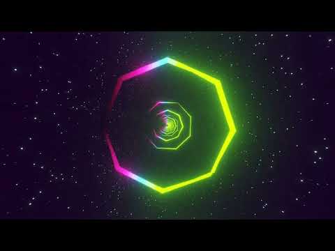 Sci Fi Neon Octagon Tunnel Background Loop Animation in 4K