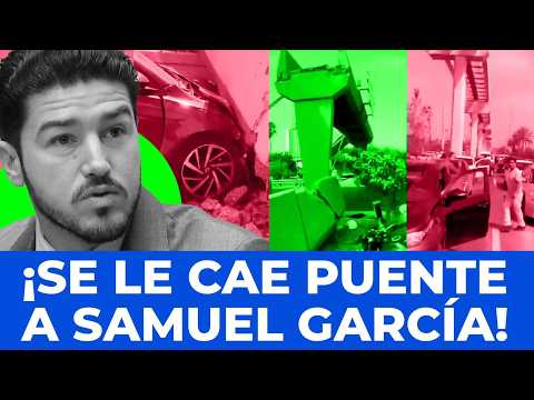 HE’S GOING TO END UP IN JAIL: Part of the Metro collapses on Samuel García in Nuevo León: it crus...