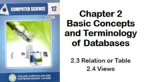 2.3 Relation / Table 2.4 Views | Computer Lecture in Urdu | FSc part 2 | GCW, bhoun, chakwal.