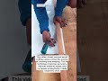 Manual Wood Cutting with a Chisel | Traditional Carpentry Skills at Work