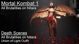 Mortal Kombat 1 - Nitara - Death Scenes - All 164 Brutalities on Nitara - [ Season 1 ] [ 4K ]