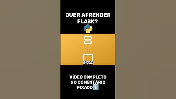 PLAYLIST DE FLASK NO CANAL! Framework Python #flaskframework #python #flask #framework #programação