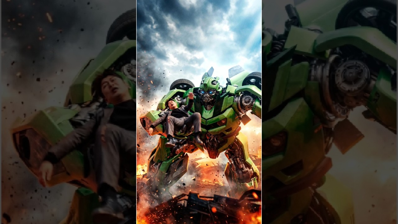 고속도로 한복판에서 트랜스포머로 변신?! 역대급 AI 메카닉 액션 🏎️🤖#aivideo #movieclips #transformers #vfx