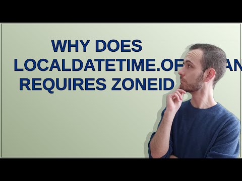 Why does LocalDateTime.ofInstant() requires ZoneId