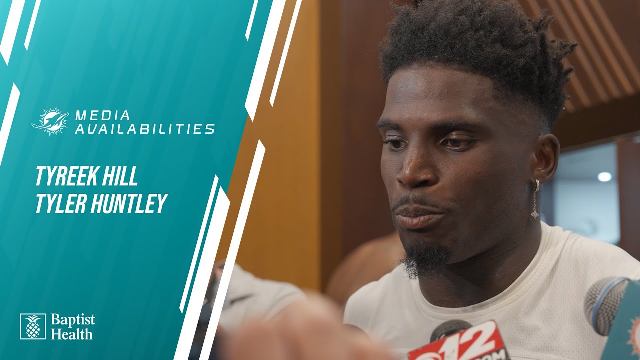 Tyreek Hill and Tyler (Snoop) Huntley Meet with the Media l Miami Dolphins