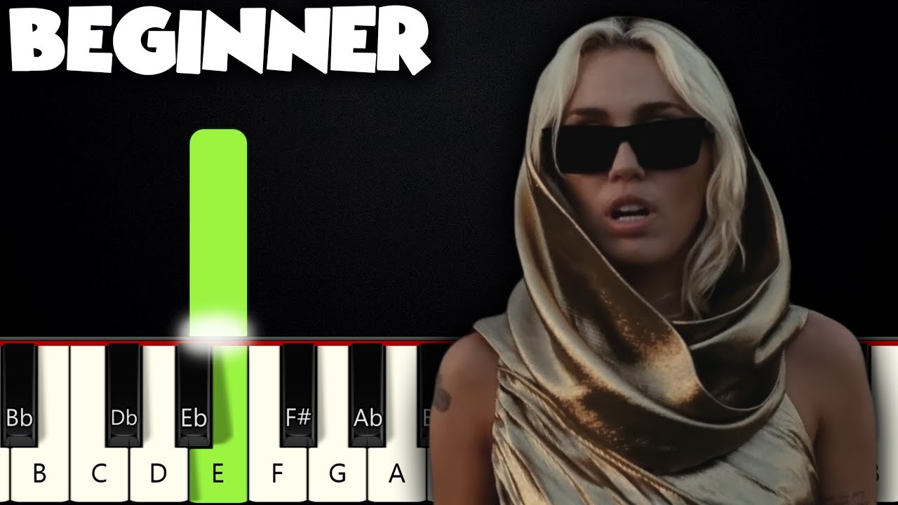 Flowers Miley Cyrus BEGINNER PIANO TUTORIAL SHEET MUSIC By flowers-miley-cyrus-beginner-piano-tutorial-sheet-music-by