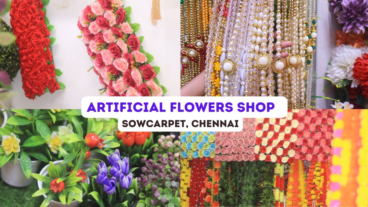 Artificial flowers shop in sowcarpet | Decorative items, pot & indoor plants | Sowcarpet shop