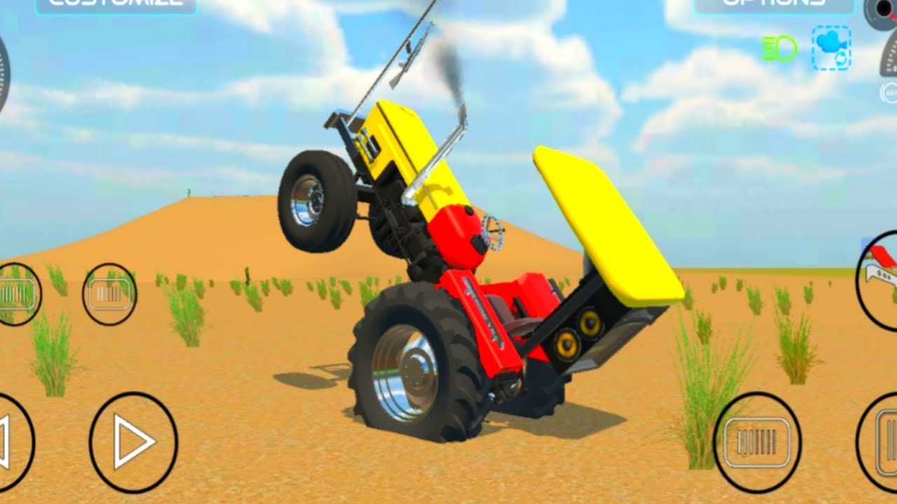 Modern Tractor Power Check, Two Farming Tractors - 3d game | Android game #tractorwaligame 