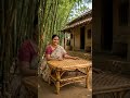 बांस से बनी ये खूबसूरत टेबल देख हैरान रह जाओगे 😲...|...#DesiJugaad #BambooTable #VillageLife #Indian