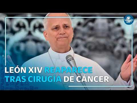Entre aplausos y emoción, el papa León XIV reaparece tras ser operado de un tumor canceroso