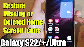Galaxy S22/S22+/Ultra: How to Restore Missing/Deleted Home Screen Icons screenshot 2