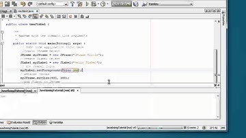 How to set font color on JLabel in java swing programing for beginners