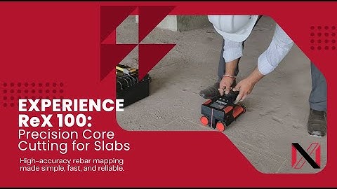 How to locate rebars for safe core cutting in slabs using ReX 100