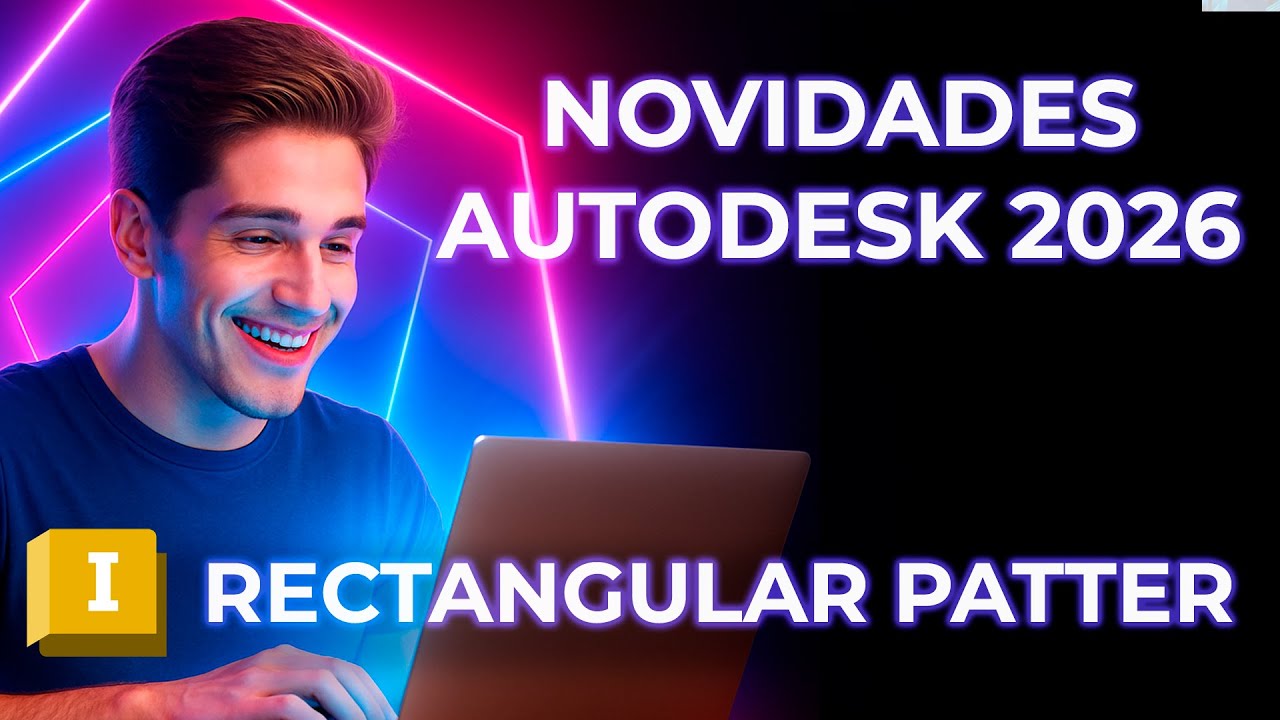 🟩🟦 NOVO RECURSO | Rectangular Pattern | Autodesk Inventor 2026 - YouTube