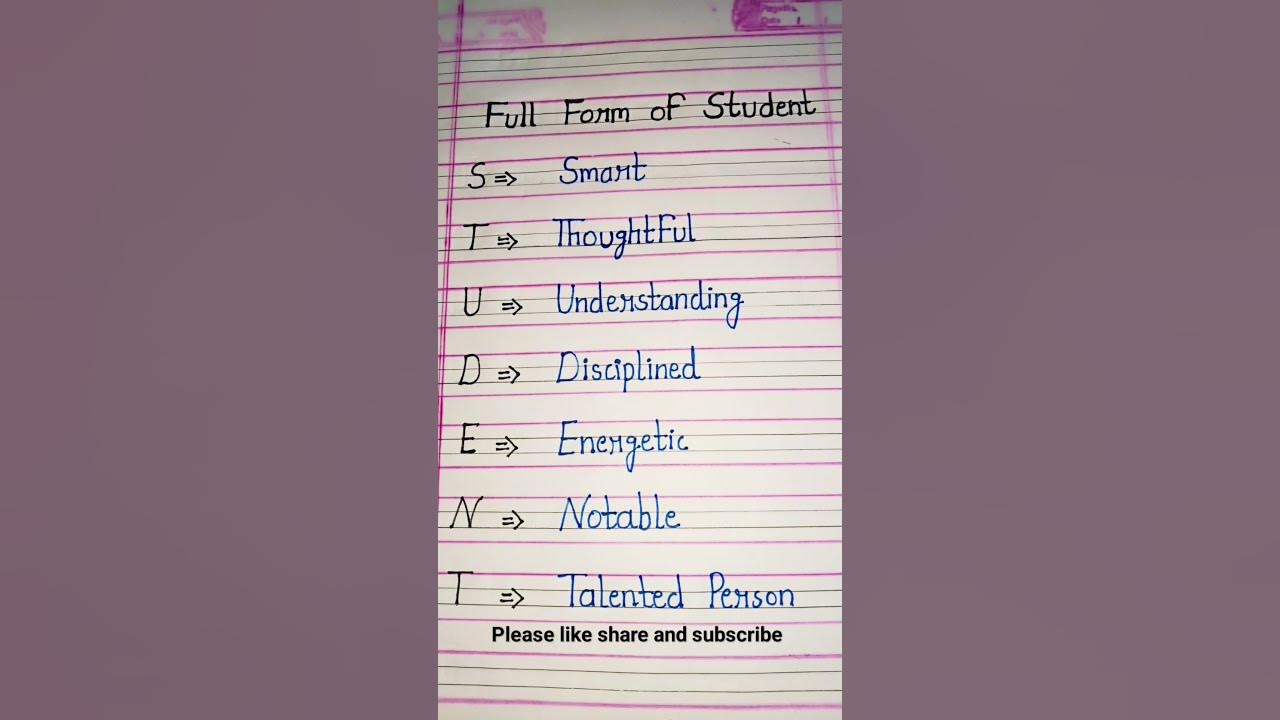 full-form-of-student-shortvideo-student-youtube