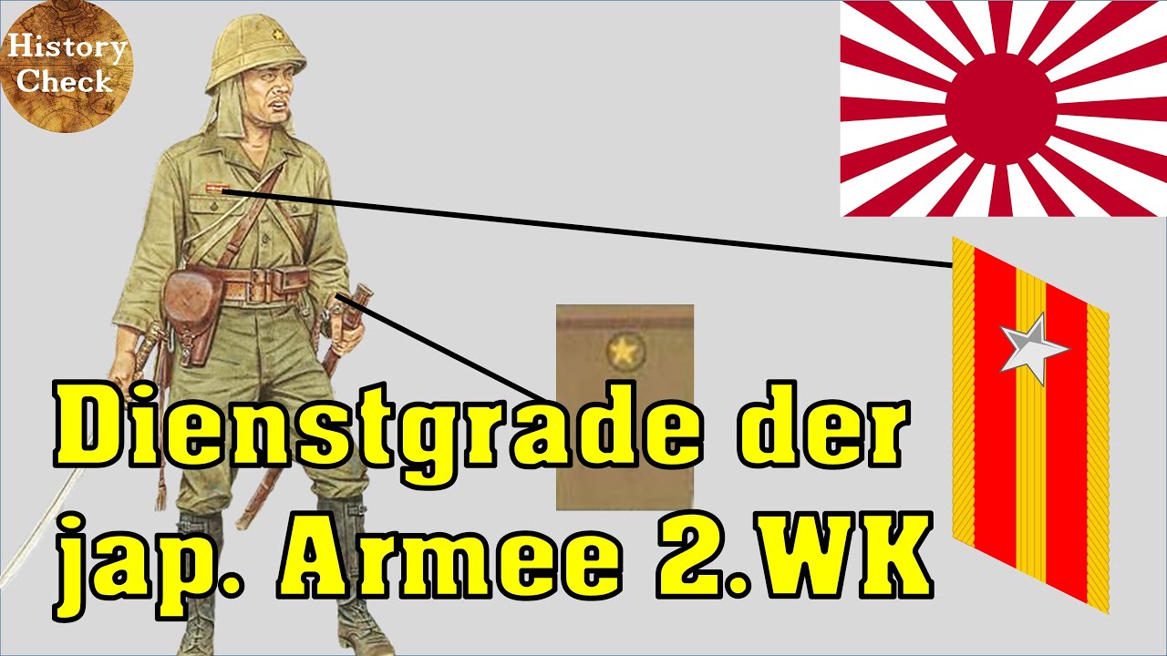 | Die Dienstgrade der japanischen Armee im zweiten Weltkrieg | Eine Übersicht |