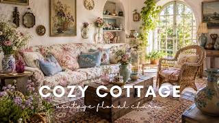 Cozy European Cottage Homes with Vintage Floral Charm