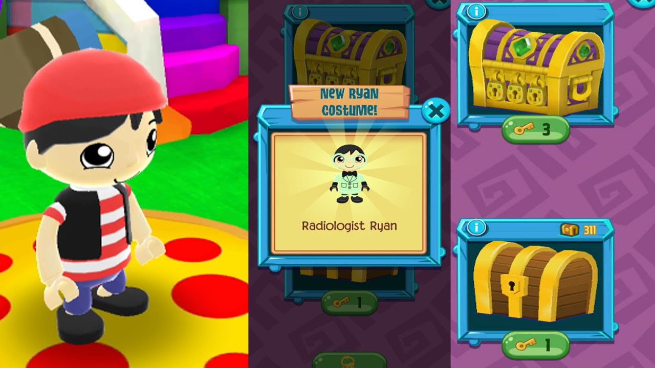 Tag With Ryan Swab Ryan vs Chest Open And Unlock New Costume!!