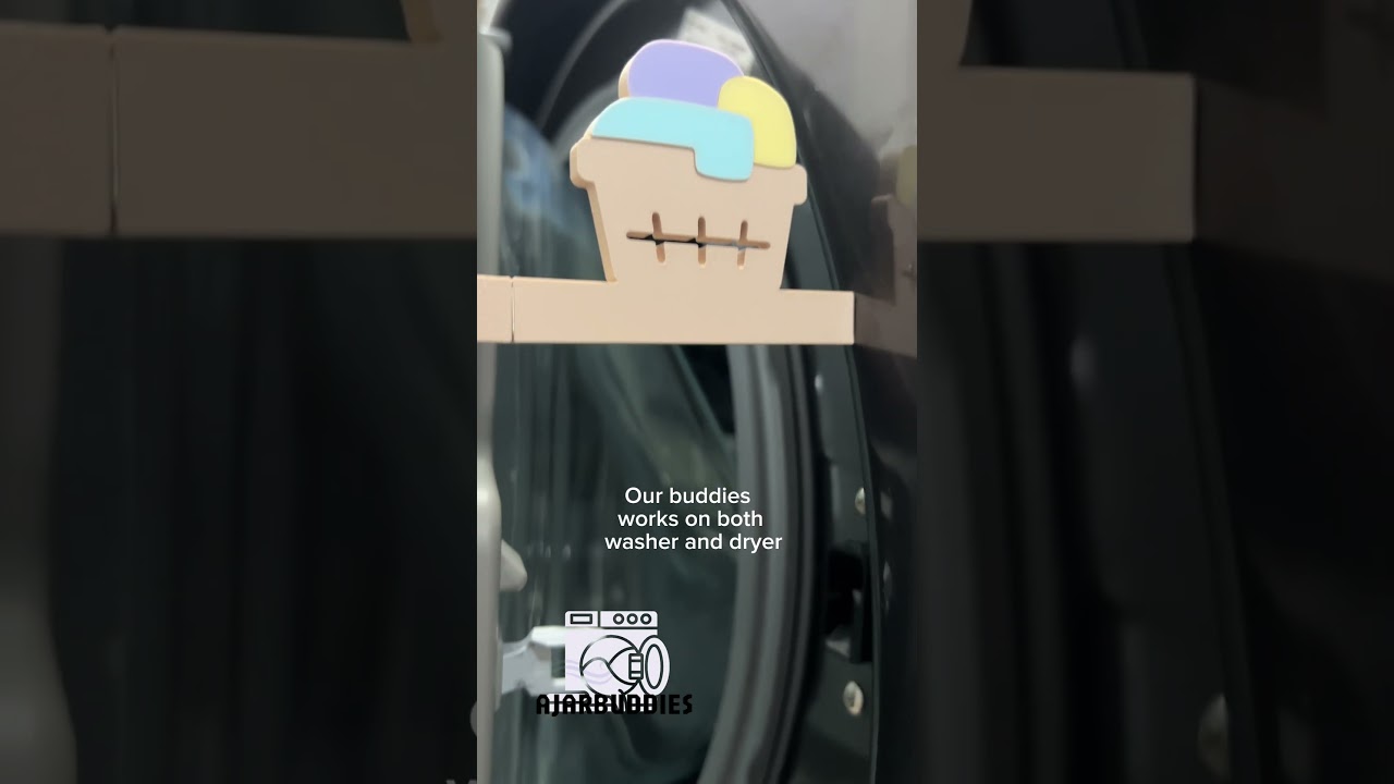 AjarBuddies™ - Laundry Basket Edition - Washer and Dryer Door Prop 