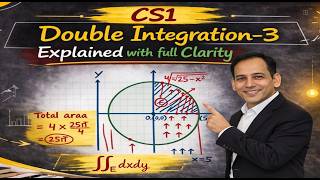 CS1 Double Integration Explained by Finding Area of Circle | Actuarial Science Complete Concept