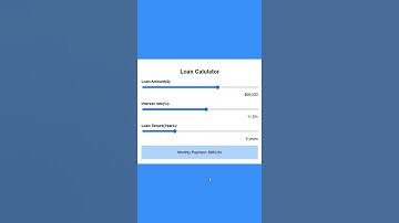 Your Next Project? Try This Loan Calculator 💡💻 #javascriptproject