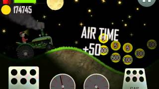 Hill Climb Racing, Tractor, Night, 2385m screenshot 3
