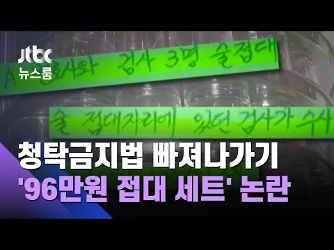 '96만원 세트' 논란 부른 검사 술접대…공수처, 1호 사건 검토 / JTBC 뉴스룸