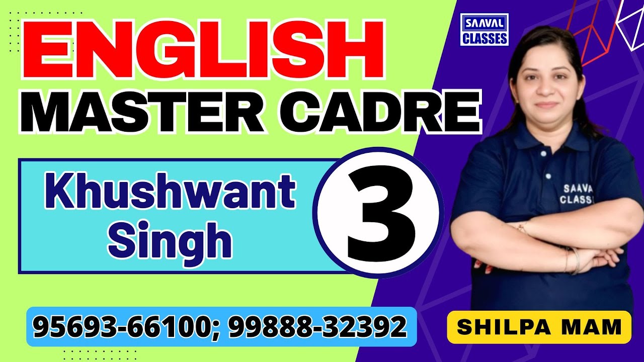 Master Cadre English DAY-3 | SAAVAL CLASSES | M: 99888-32392