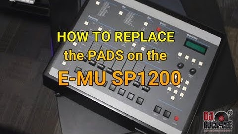 how to replace the Pads Button Switches on the E-mu SP1200 / SP12 VINTAGE DRUM MACHINE