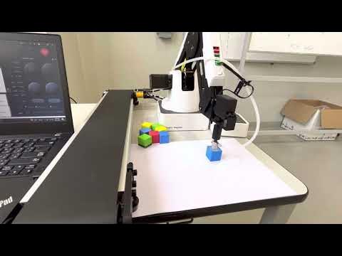 Robot -Dobot control with blockly program - pick and place - YouTube