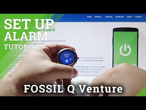 fossil q alarm