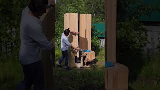 Tiny Builds, Huge Yard Glow-Up 😳✨ #woodworking