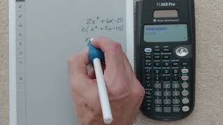 TI-36X Pro - Find Factors of Quadratic - Part 1