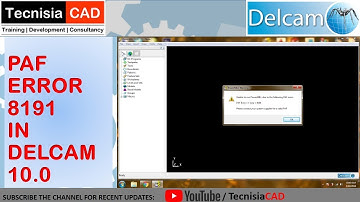 HOW TO FIX PAF ERROR = 4 LINE = 8191 | TecnisiaCAD Tutorials