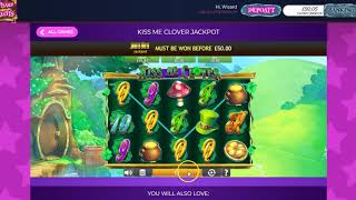 Kiss Me Clover Jackpot Slot Game on Wizardslots.com screenshot 1