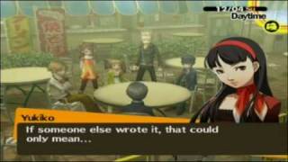 Persona 4: Namatame Not The Killer!? Warning Letters The Key