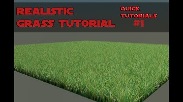 Realistic Grass Tutorial! - Quick GFX Tutorials #1