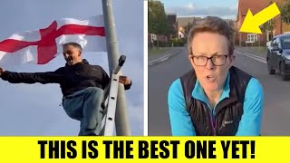 🚨 FLAG MELTDOWN! Woman LOSES IT Over Union Jack