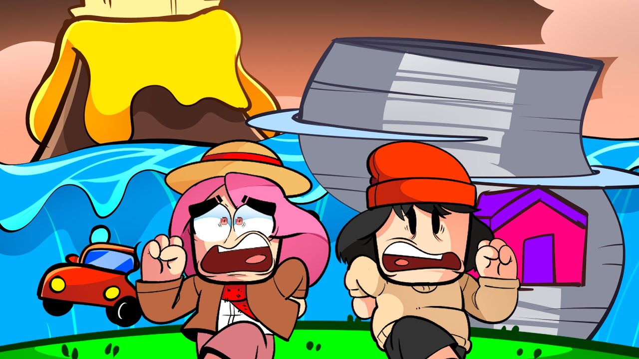 SOBREVIVA a 1,849,023 DESASTRES NATURAIS no ROBLOX! (Natural Disaster 2)