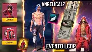AMANHÃ! EVENTO LA CASA DE PAPEL, NOVO ITEM ANGELICAL? SKINS GRÁTIS, RECARGA E MAIS - FREE FIRE