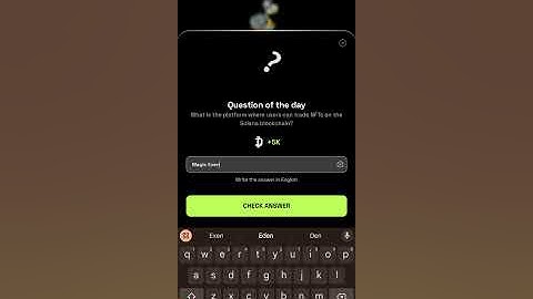 What is the platform where users can trade NFTs on the Solana blockchain? | DROPEE Answer 22 Septemb