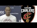 Newest Cav Rajon Rondo is excited to play with Cavs' bigs, impressed by Darius Garland