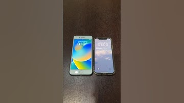 iPhone 8 Plus vs iPhone X on iOS 16 boot up test #shorts #iphone8plus #iphonex #ios16