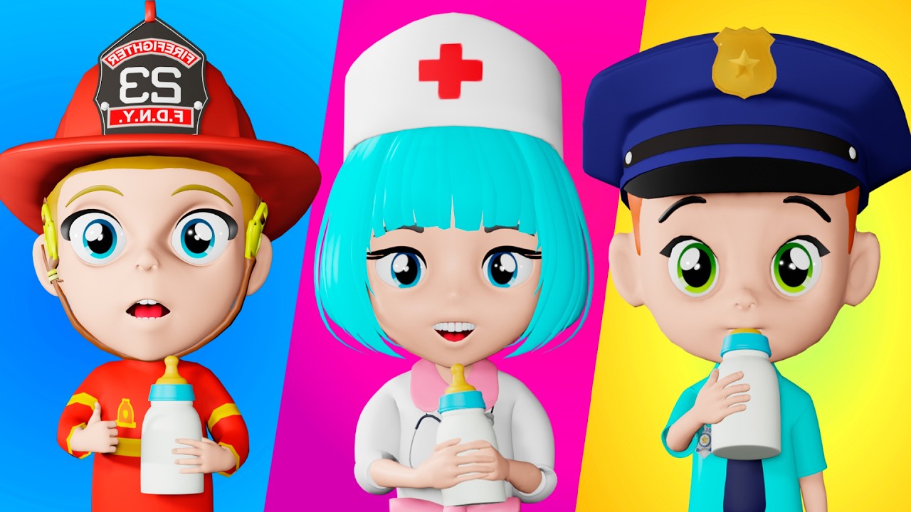 Baby Police Officer Don't Cry Song + MORE Kids Songs & Nursery Rhymes by Lights Kids 3D