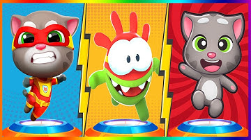 Tom Hero Dash Vs Om Nom: Run Vs Tom Cake Jump All Levels |  Android,iOS Gameplay Walkthrough