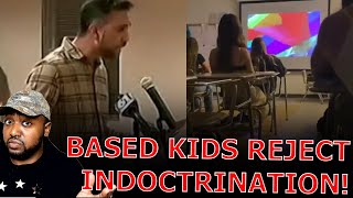 WOKE Teacher LOSES IT & THREATENS BASED Students After They BOO Pride Video Shown In Class!