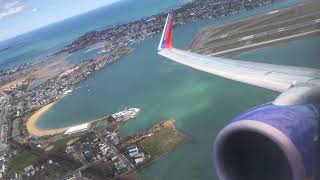 Southwest 737-800 takeoff from Boston
